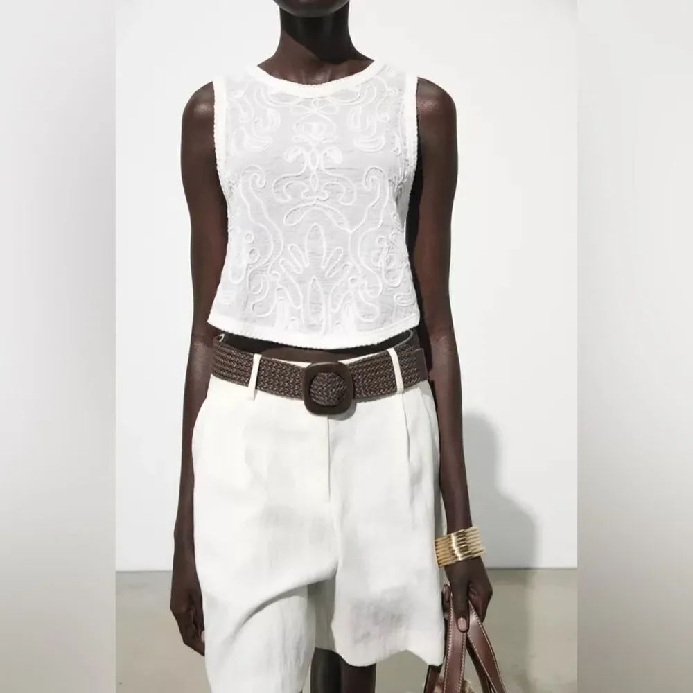 Zara Embroidered Tank